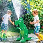 agua niños juegos dinosaurio inflable