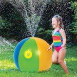 agua pelota niños verano rociador