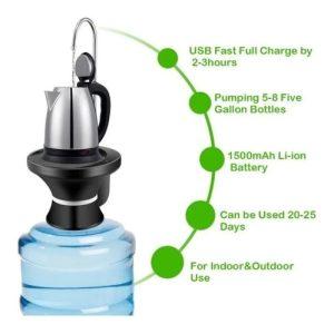 bomba dispensador agua electronico recargable