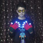 kit par guantes tiktok luces