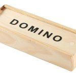 negro domino set caja madera