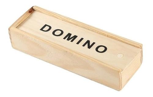 negro domino set caja madera