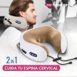 almohadon viajero masajeador cuello cervical