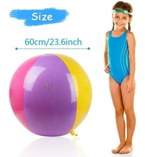 agua pelota niños verano rociador