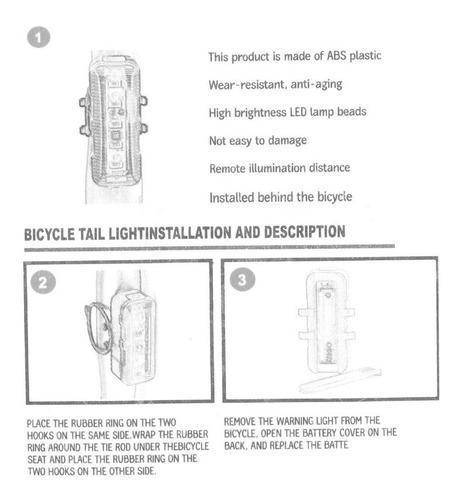 bicicleta pilas emergencia seguridad luz