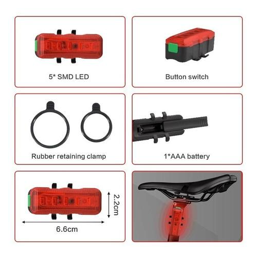 bicicleta pilas emergencia seguridad luz