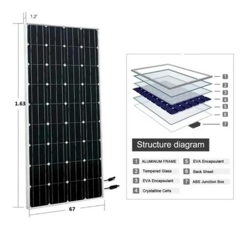 panel solar monocristalino fotovoltaico 12v