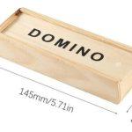 negro domino set caja madera