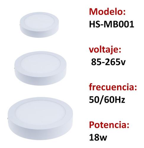 plafon sobrepuesto foco led redondo