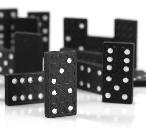 negro domino set caja madera