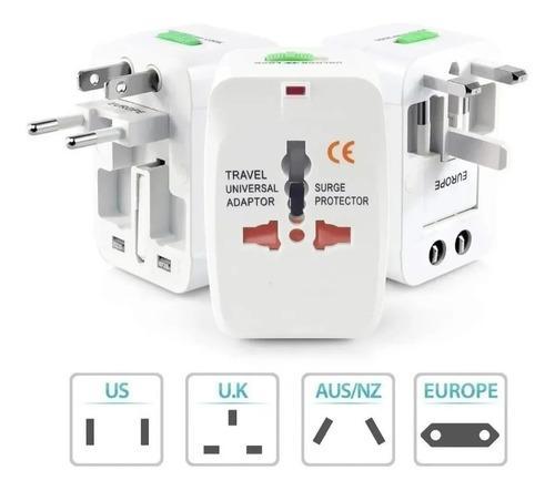 adaptador enchufe universal viajero internacional