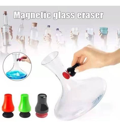 cepillo magnetico limpia botellas silicona