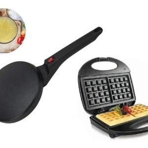 maquina panquequera + waffles desayuno