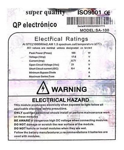 panel solar monocristalino fotovoltaico 12v