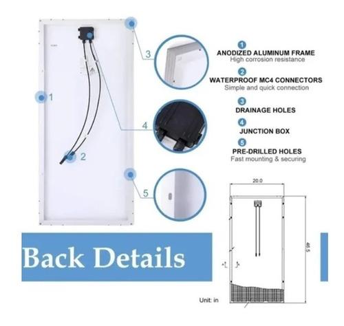 panel solar monocristalino fotovoltaico 12v