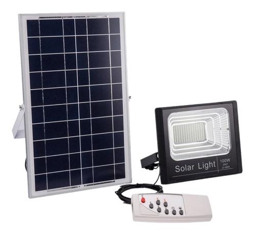 foco solar led 100w control