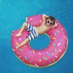 flotador inflable diseño donut dona