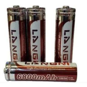 baterias recargables 2v 6800mah linterna