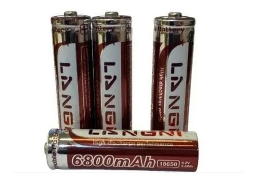 baterias recargables 2v 6800mah linterna