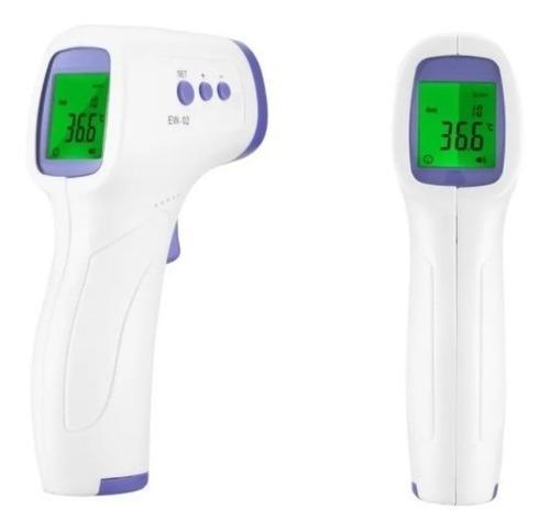 termómetro infrarrojo frente contacto digital