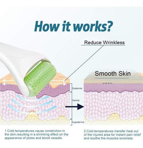 rodillo facial masajeador hielo frio