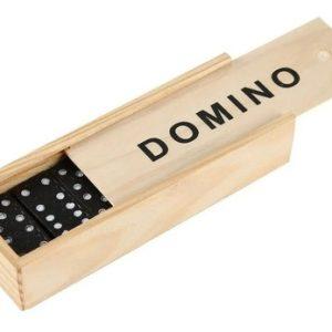negro domino set caja madera