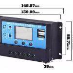 controlador carga panel solar regulador