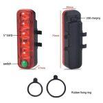 luz led trasera bicicleta usb