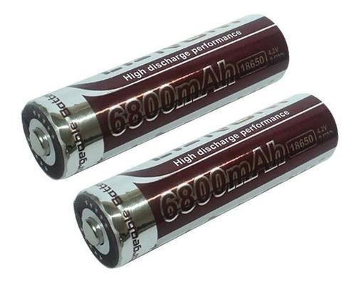 baterias recargables 2v 6800mah linterna