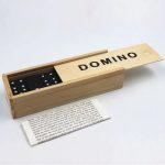 negro domino set caja madera