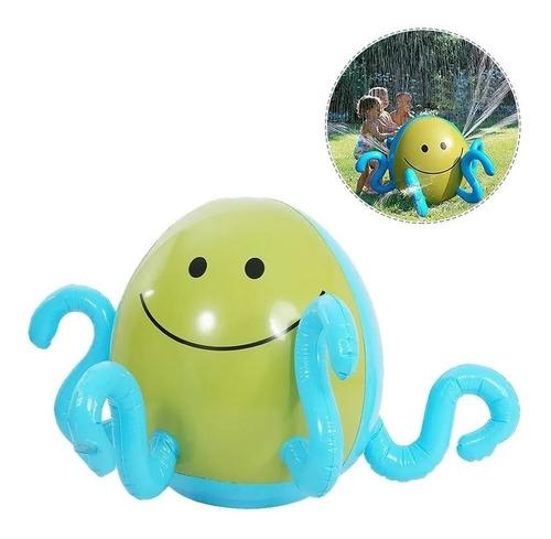 pulpo inflable rociador agua juegos