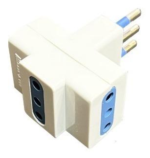 adaptador enchufe rectangular 3en1 patas