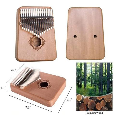 instrumento principiante dedo kalimba piano