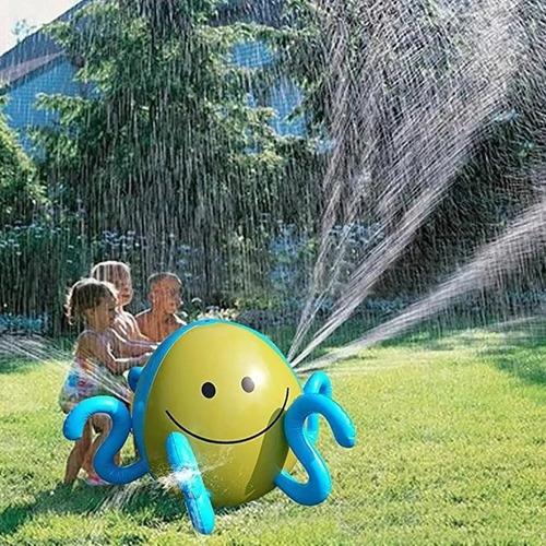 pulpo inflable rociador agua juegos